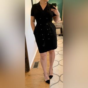 Black dress with collar size Medium